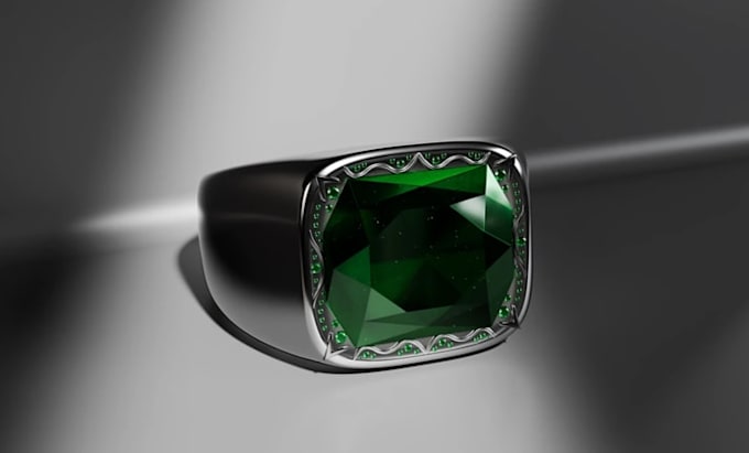 do jewelry cad design and 3d jewelry modeling for 3d rendering and 3d printing