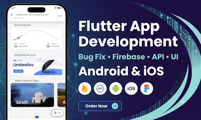 build a flutter app using firebase