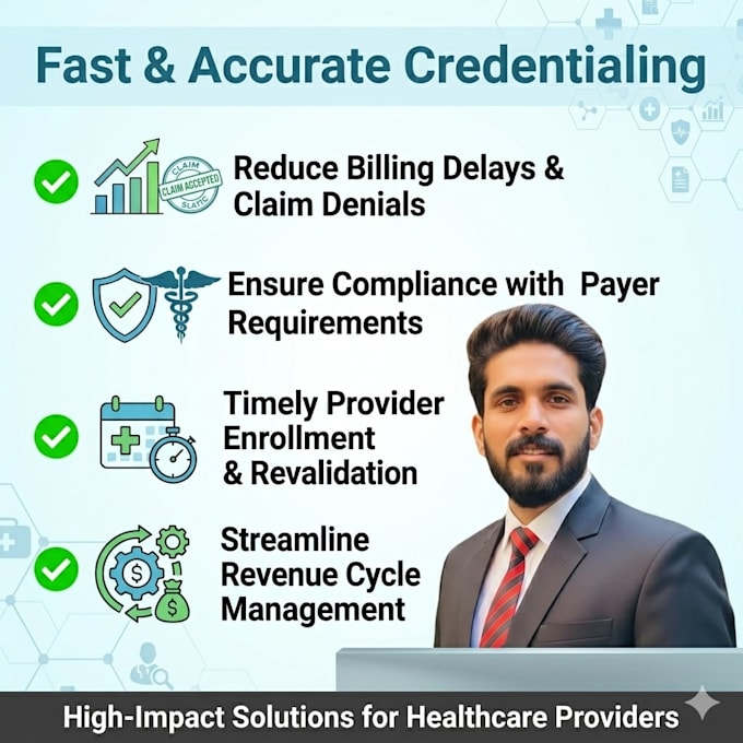 handle medical credentialing and provider enrollment