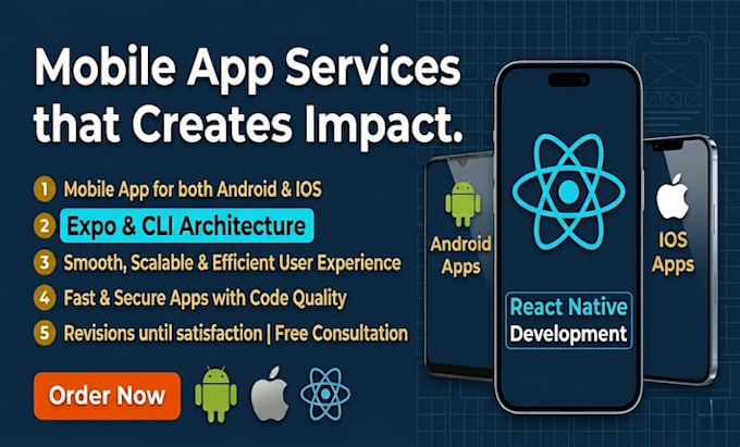 be your expert react native mobile app developer