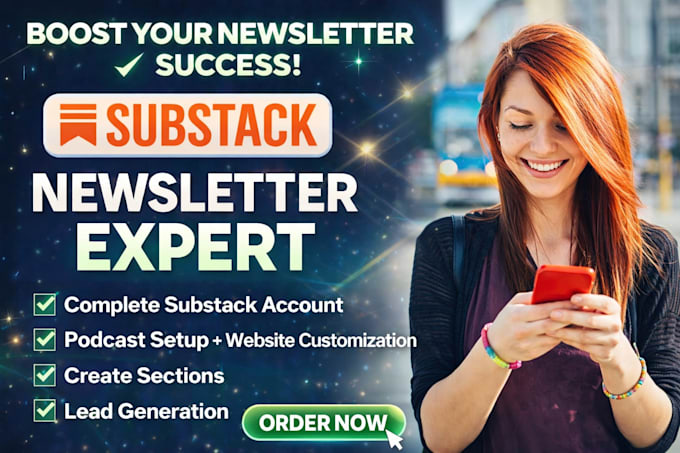 setup, design and manage your substack newsletter