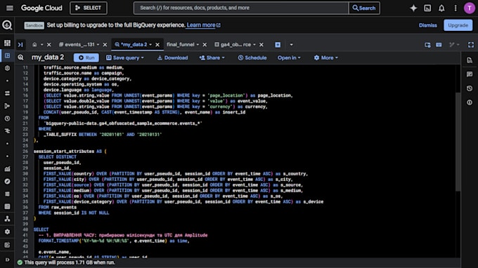 debug and optimize bigquery sql for looker studio dashboards