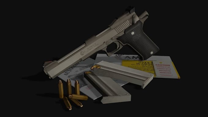 model ps1 low poly weapons