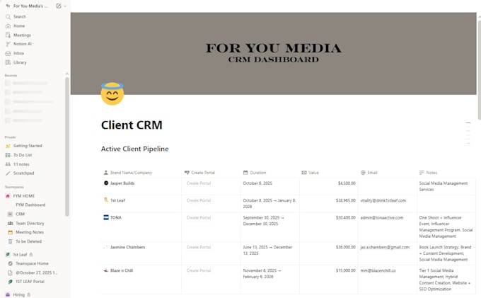 create a customised notion template, notion dashboard or notion website