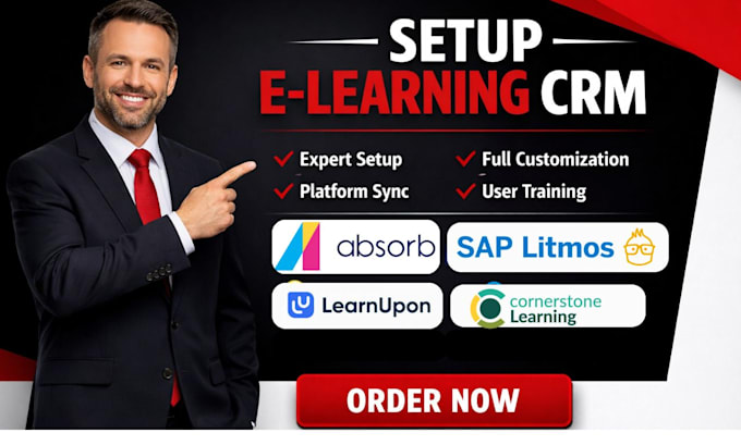 setup elearning crm absord cornerstone sap litmos talentlms learnupon thinkific