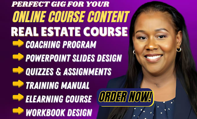 create real estate course crypto curriculum, coaching program or training manual