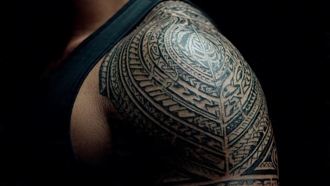 design a polynesian maori tribal tattoo