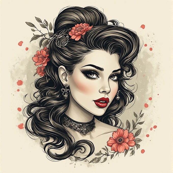 do design pin up art for any purpose