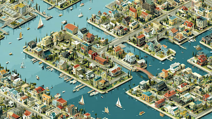 design vector or isometric map illustration