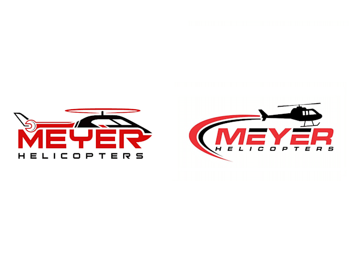 design modern helicopter logo with free vector files