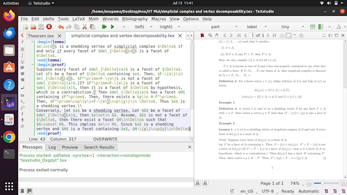 share well formatted latex documents