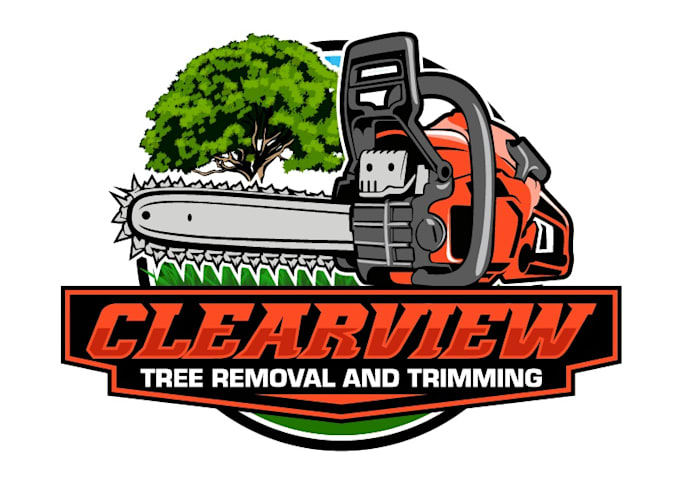 design unique tree removal logo
