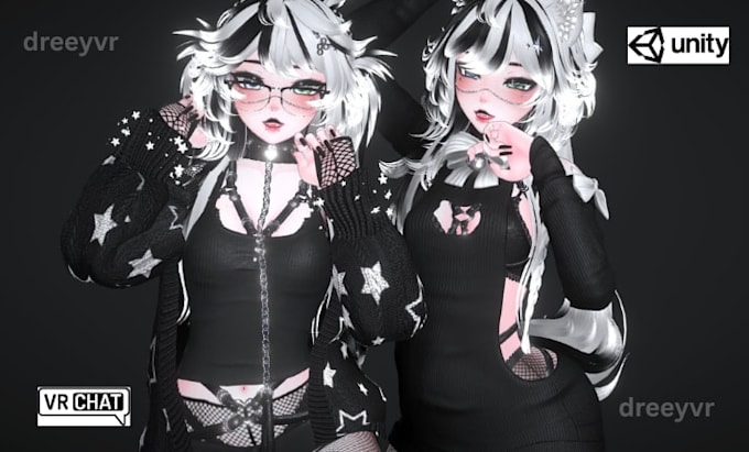 create custom vrchat model, anime vrchat avatar, furry avatar nsfw 3d model
