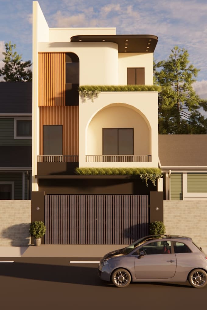 design exterior and interior 3d in sketchup