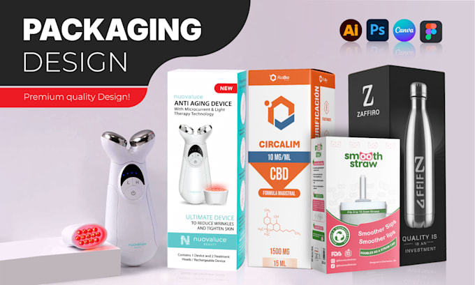 do product box and amazon package design for you