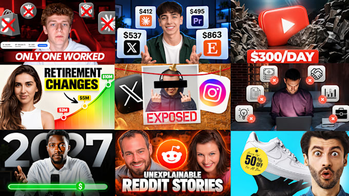 design you professional youtube thumbnails