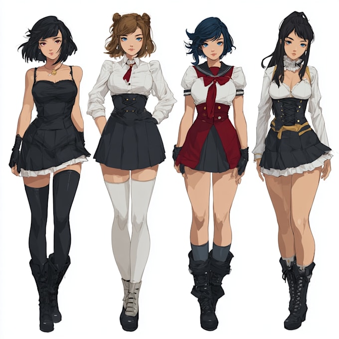 draw anime, manga or game characters