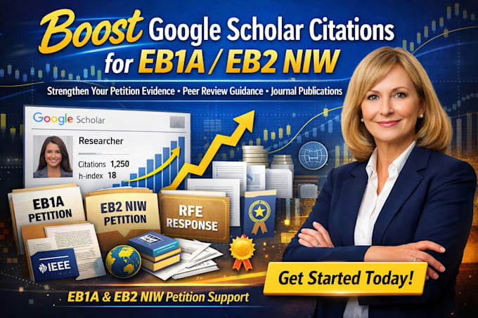 increase google scholar citations for eb1a eb2 niw petition evidence