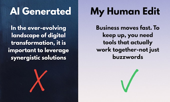 humanize, fact check and edit your ai generated content