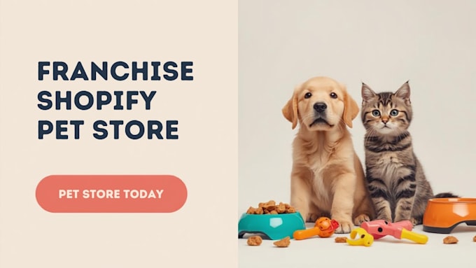 design shopify pet store or redesign pet dropshipping store
