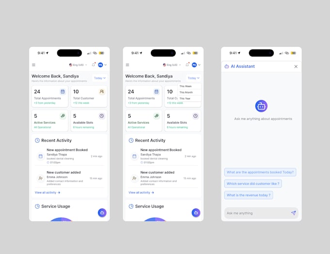 build appointment app, scheduling app, employee app, tracking app, board app