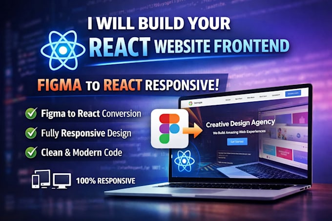 build a premium react frontend with gsap animations and figma to react