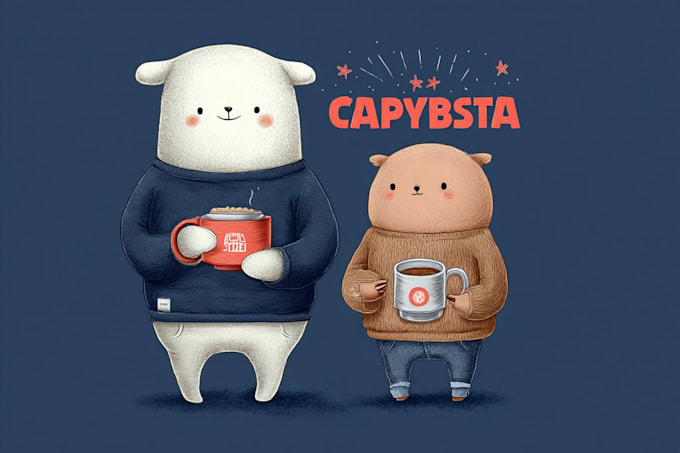 create cute kawaii characters for your tshirt or merch