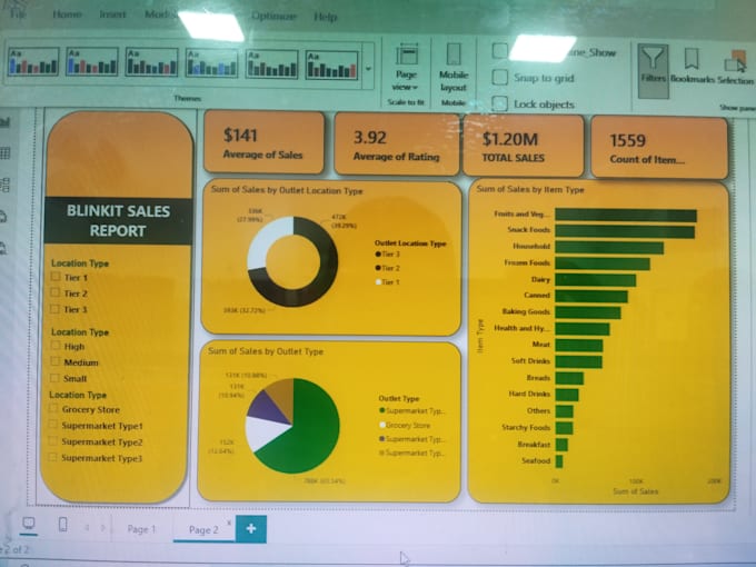 make powerbi dashboard of cleaned excel data
