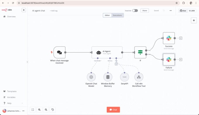 build n8n automation, n8n ai agent, n8n workflow, API integration, webhook setup