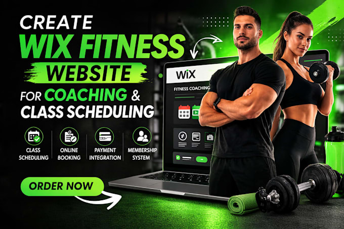 create wix website for fitness coaching programs and class scheduling