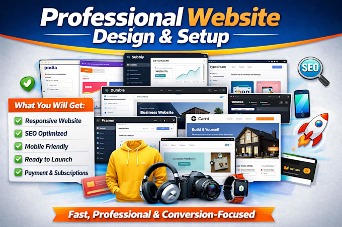 setup podia subbly typedream framer durable carrd 10web podia website design