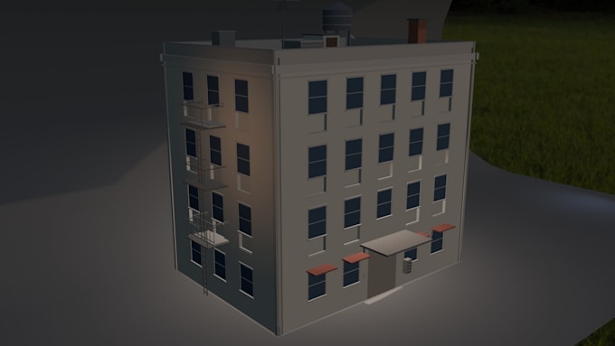 a low poly 3d modeling for you