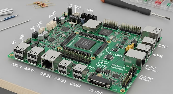 design embedded linux carrier board for raspberry pi cm4 cm5