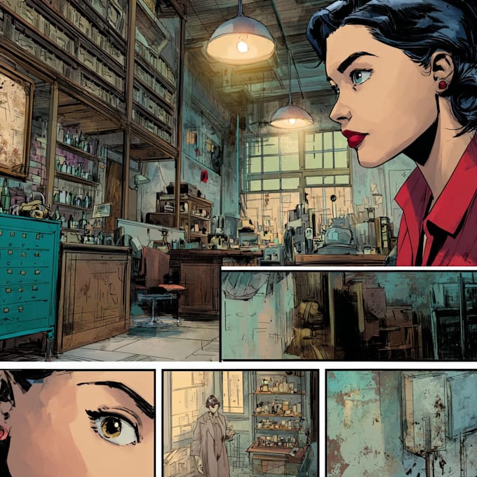 create original superhero comic character design