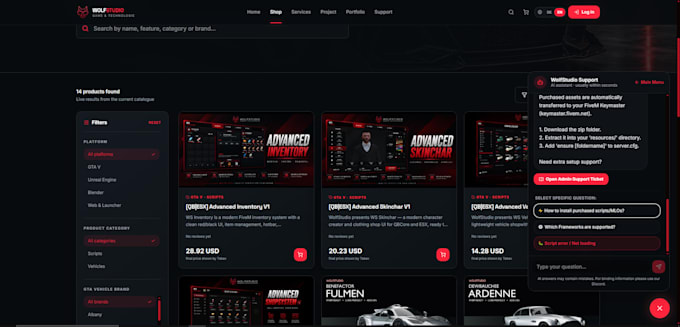 full stack website development