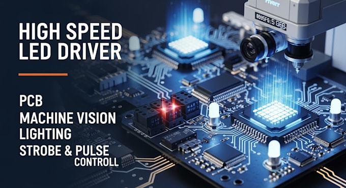 design high speed led pulse driver pcb for machine vision lighting systems