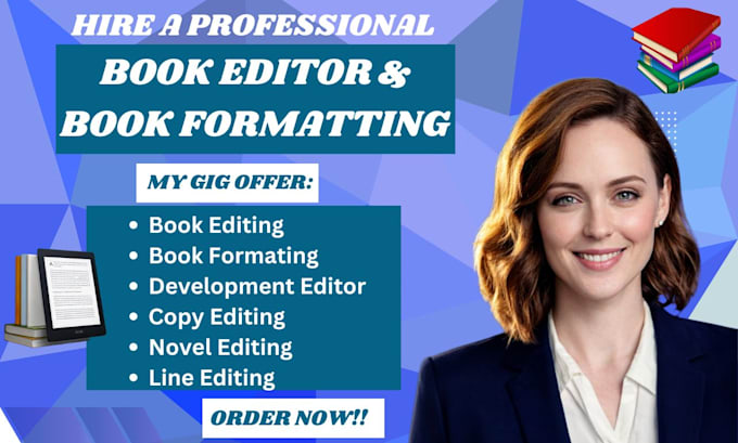 professionally book editing developmental editing formatting