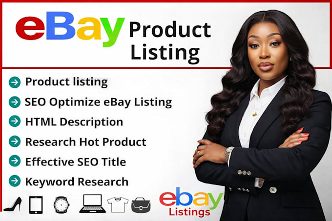 do ebay listing, ebay seo product listing, ebay lister, ebay product upload