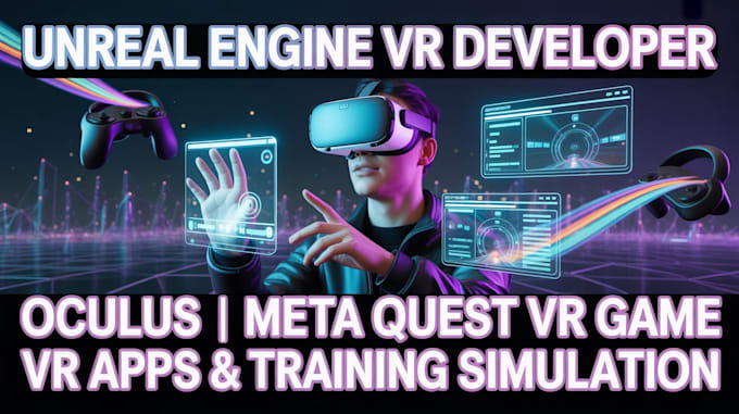 develop your unreal engine oculus VR game meta quest app or training simulation
