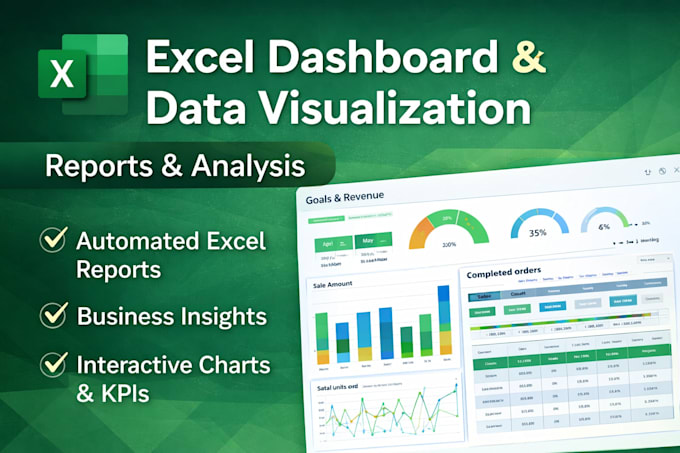 create professional excel dashboards and data visualization