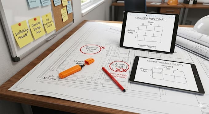 write professional construction risk assessments and hse documents