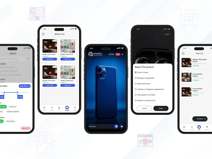 build ecommerce mobile app with admin dashboard and website