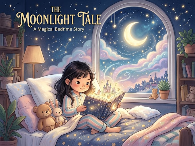 children book cover design for kids storybook