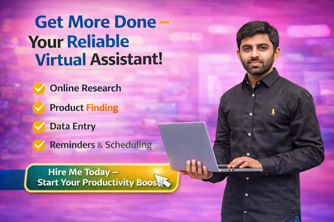 be your personal  assistant for online tasks, research