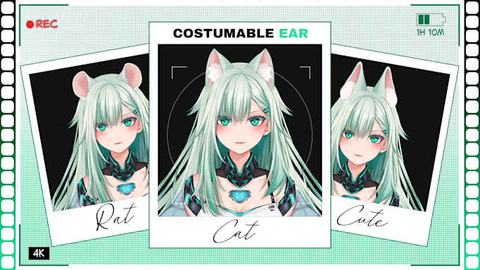 custom animal ear vtuber