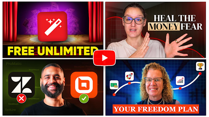 design professional youtube thumbnail