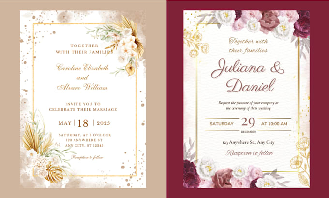 design a luxury invitation card