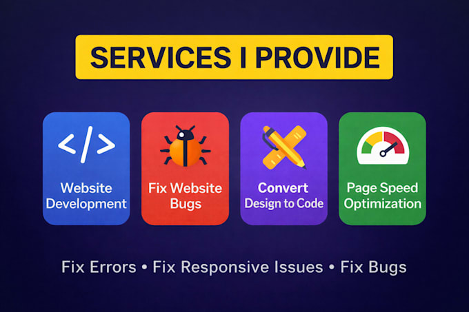 fix react js, javascript, node js website bugs and errors