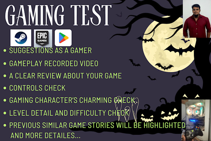 be your game tester in pc and android platforms