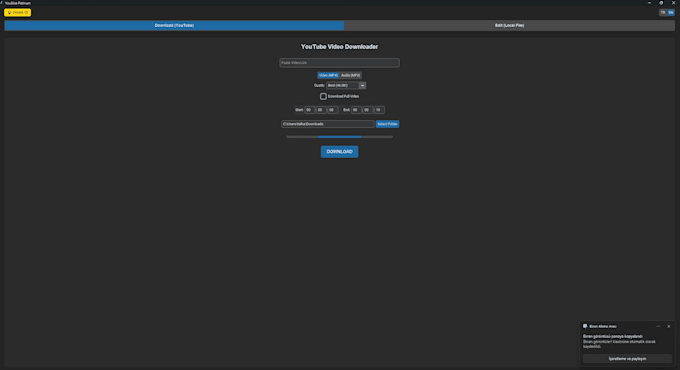 develop a custom python gui desktop app